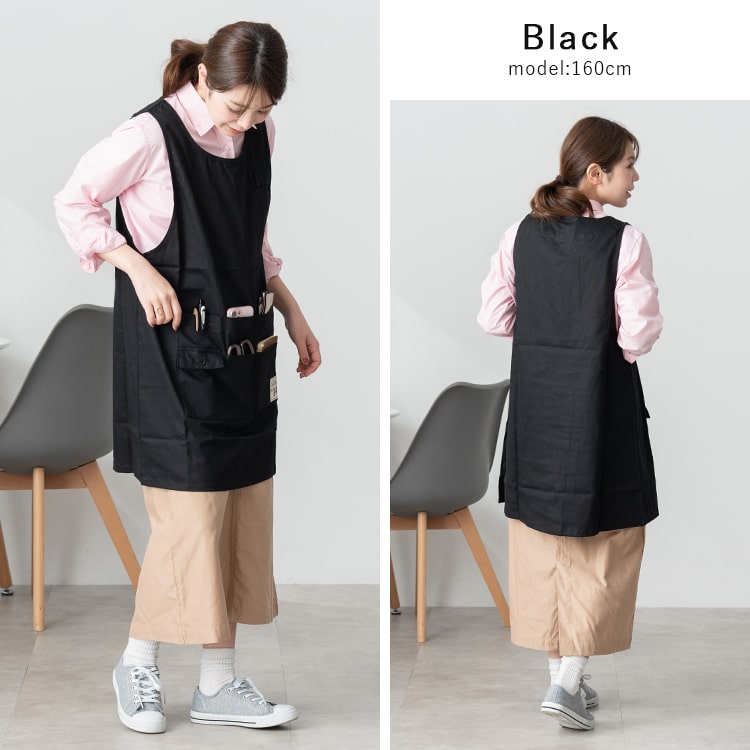 エプロン レディース 6ポケット 保育士 収納 ミニ丈 綿 ショート かぶるだけ ワークエプロン ナチュラル 無地 動きやすい おしゃれ かわいい aライン コットン 丈夫 サイドボタン 大人 ガーデニング DIY 家事 仕事 カフェ キッチン プレゼント ギフト