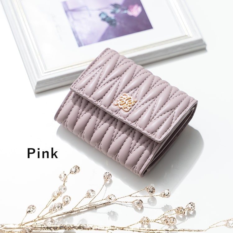 財布 レディース 三つ折り 小さめ キルティング コンパクト ウォレット ミニ財布 ブランド かわいい おしゃれ 大人 軽量 合皮 プレゼント ギフト