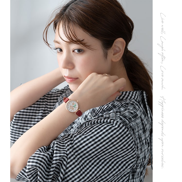 腕時計 レディース ブランド フラワー 樹脂 花柄 立体イラスト