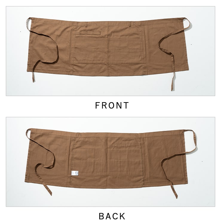 ギャルソン エプロン レディース 6ポケット 収納 ミニ丈 綿 ショート かぶるだけ ワークエプロン ナチュラル 無地 動きやすい おしゃれ かわいい コットン 丈夫 大人 ガーデニング DIY 家事 仕事 カフェ キッチン プレゼント ギフト