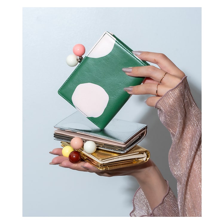 財布 レディース 二つ折 ブランド ツモリチサト tsumori chisato CARRY がま口 ドット おしゃれ 大人 かわいい ノベルティポーチ付き プレゼント ギフト