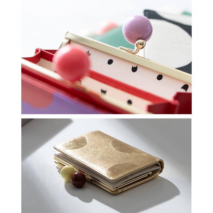 財布 レディース 二つ折 ブランド ツモリチサト tsumori chisato CARRY がま口 ドット おしゃれ 大人 かわいい ノベルティポーチ付き プレゼント ギフト