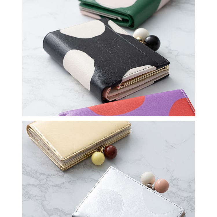 財布 レディース 二つ折 ブランド ツモリチサト tsumori chisato CARRY がま口 ドット おしゃれ 大人 かわいい ノベルティポーチ付き プレゼント ギフト