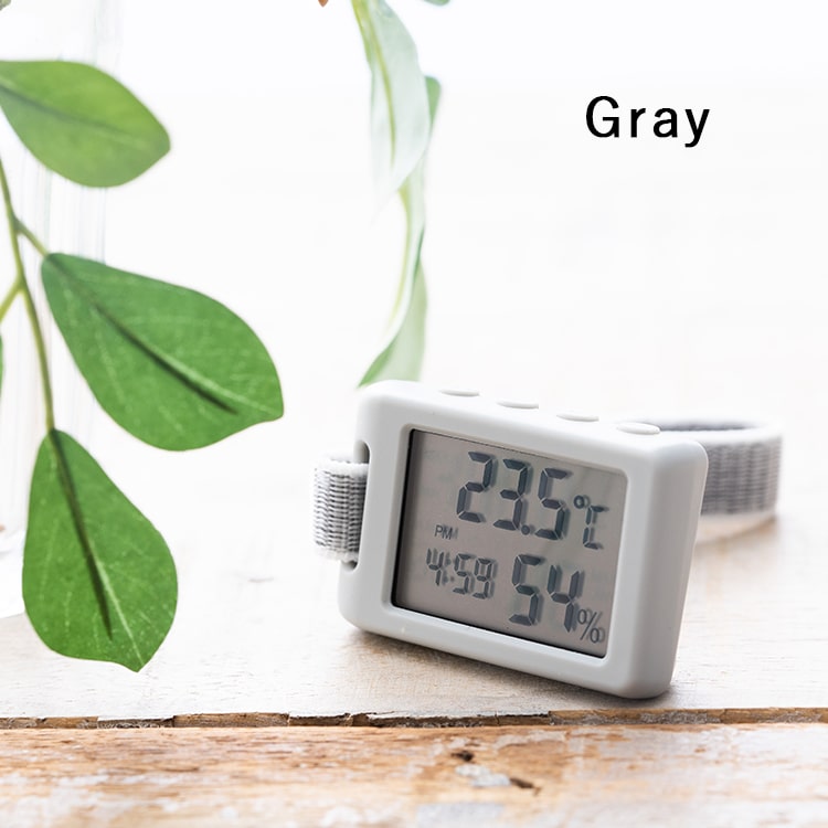 温湿度計 デジタル時計 おしゃれ 赤ちゃん 持ち運び 温度計 湿度計