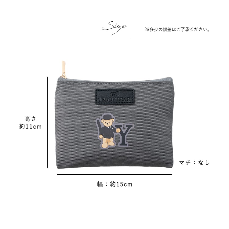 ポーチ 小物入れ 小さめ ブランド イニシャル GB Teddy Bear