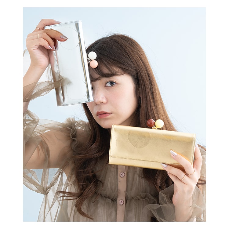 財布 レディース 長財布 ブランド ツモリチサト tsumori chisato CARRY がま口 ドット おしゃれ 大人 かわいい ノベルティポーチ付き プレゼント ギフト