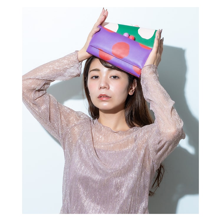 財布 レディース 長財布 ブランド ツモリチサト tsumori chisato CARRY がま口 ドット おしゃれ 大人 かわいい ノベルティポーチ付き プレゼント ギフト