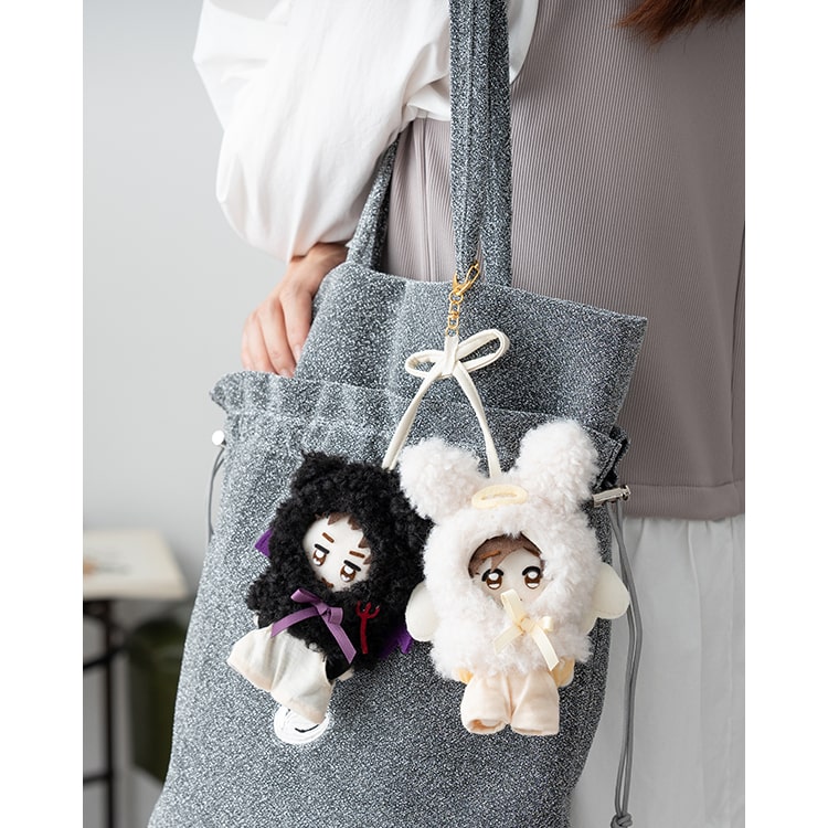 ぬいポーチ ぬい服 ポンチョ 天使 悪魔 ぬいぐるみ 10cm 収納  カラビナ コスチューム 推し活 ヲタ活 マスコット オタ活 持ち運び グッズ おしゃれ かわいい プレゼント ギフト