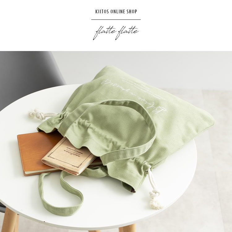 トートバッグ レディース 巾着 裏地抗菌 布 キャンバス a4