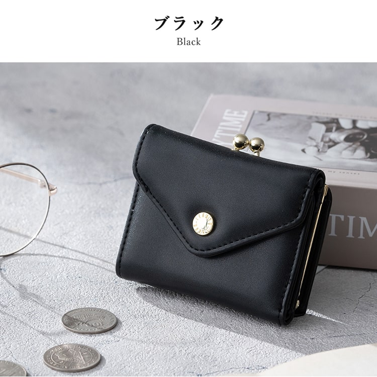 財布 レディース 三つ折り ブランド がま口 レガートラルゴ Legato Largo ミニ財布 かわいい おしゃれ 大人 プレゼント 母の日 ギフト 小さめ コンパクト 折りたたみ 小銭入れ カード入れ 光沢 きれいめ シンプル
