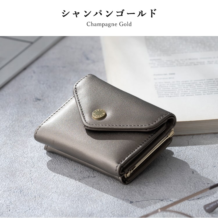 財布 レディース 三つ折り ブランド がま口 レガートラルゴ Legato Largo ミニ財布 かわいい おしゃれ 大人 プレゼント 母の日 ギフト 小さめ コンパクト 折りたたみ 小銭入れ カード入れ 光沢 きれいめ シンプル