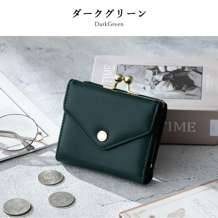 財布 レディース 三つ折り ブランド がま口 レガートラルゴ Legato Largo ミニ財布 かわいい おしゃれ 大人 プレゼント 母の日 ギフト 小さめ コンパクト 折りたたみ 小銭入れ カード入れ 光沢 きれいめ シンプル