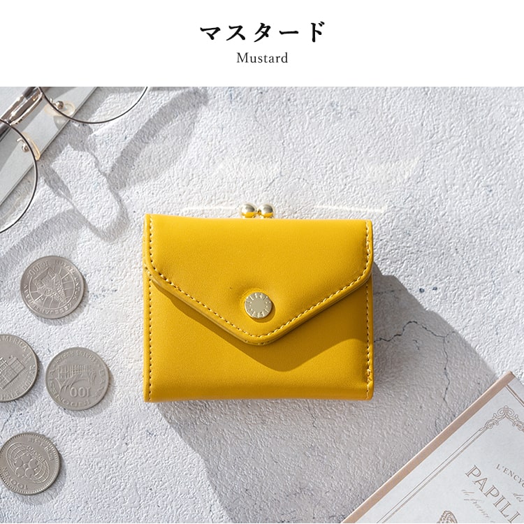 財布 レディース 三つ折り ブランド がま口 レガートラルゴ Legato Largo ミニ財布 かわいい おしゃれ 大人 プレゼント 母の日 ギフト 小さめ コンパクト 折りたたみ 小銭入れ カード入れ 光沢 きれいめ シンプル