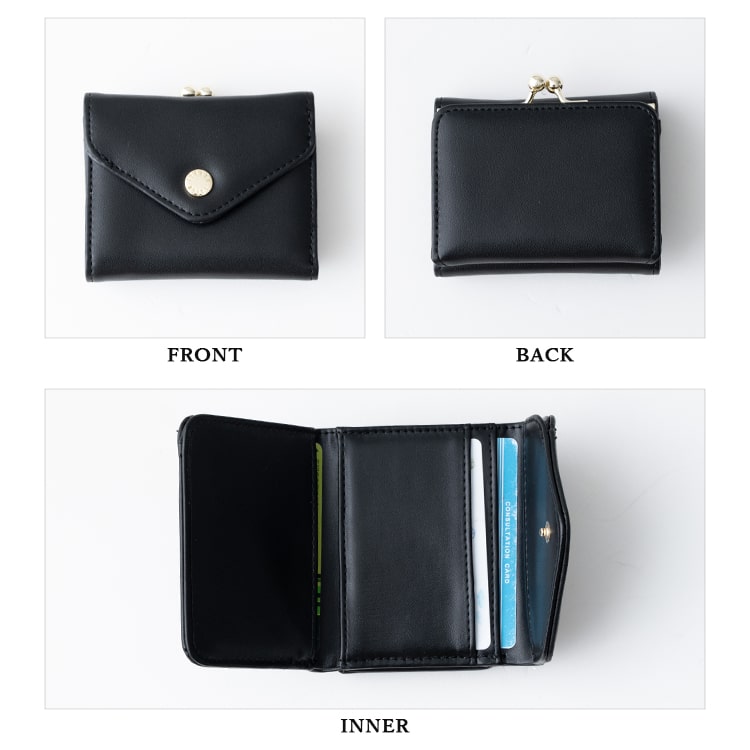 財布 レディース 三つ折り ブランド がま口 レガートラルゴ Legato Largo ミニ財布 かわいい おしゃれ 大人 プレゼント 母の日 ギフト 小さめ コンパクト 折りたたみ 小銭入れ カード入れ 光沢 きれいめ シンプル