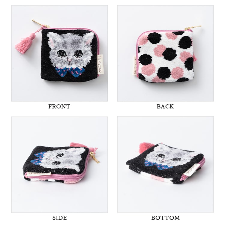 ポーチ 小物入れ 小さめ おしゃれ かわいい シェニール織り ブランド