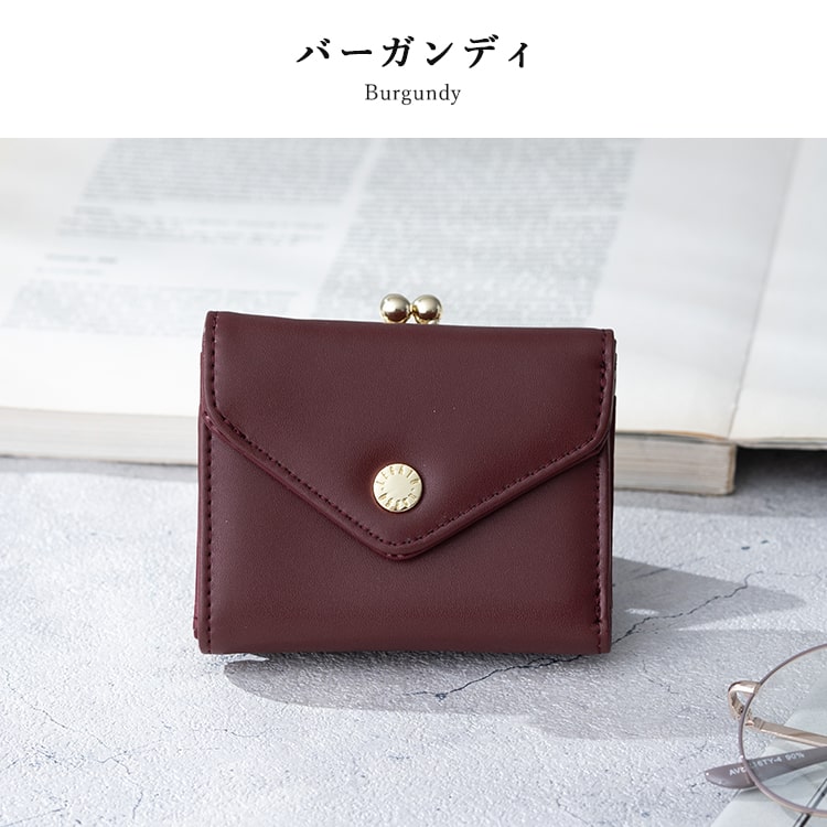 財布 レディース 二つ折り ブランド がま口 レガートラルゴ Legato Largo ミニ財布 かわいい おしゃれ 大人 プレゼント 母の日 ギフト 小さめ コンパクト 折りたたみ 小銭入れ カード入れ 光沢 きれいめ シンプル