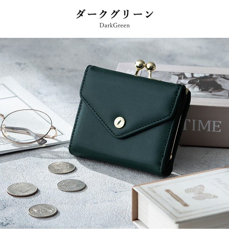 財布 レディース 二つ折り ブランド がま口 レガートラルゴ Legato Largo ミニ財布 かわいい おしゃれ 大人 プレゼント 母の日 ギフト 小さめ コンパクト 折りたたみ 小銭入れ カード入れ 光沢 きれいめ シンプル