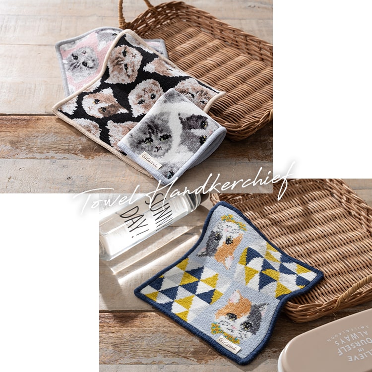 ブランドハンカチ　まとめ ブランドハンカチ7枚まとめ売り ポール&ジョー ランバン 猫