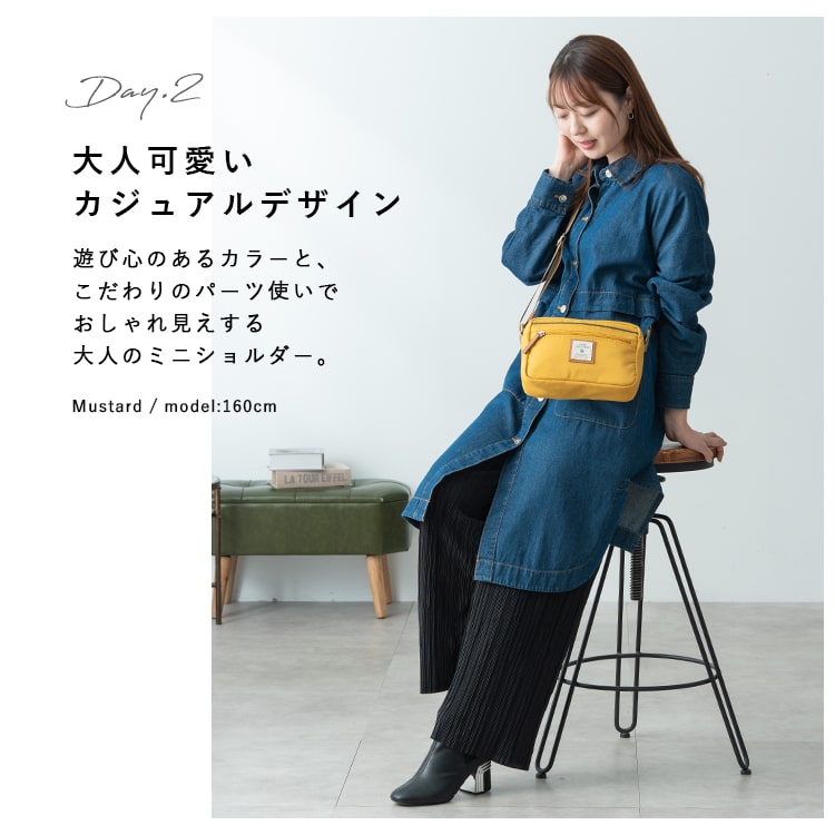 ショルダーバッグ レディース anello アネロ 小さめ 斜め掛け 大人 かわいい おしゃれ 大人 軽量 ブランド 7ポケット ポケット多い ツイル ミニショルダーバッグ b6 通勤 通学 ファスナー付き プレゼント ギフト