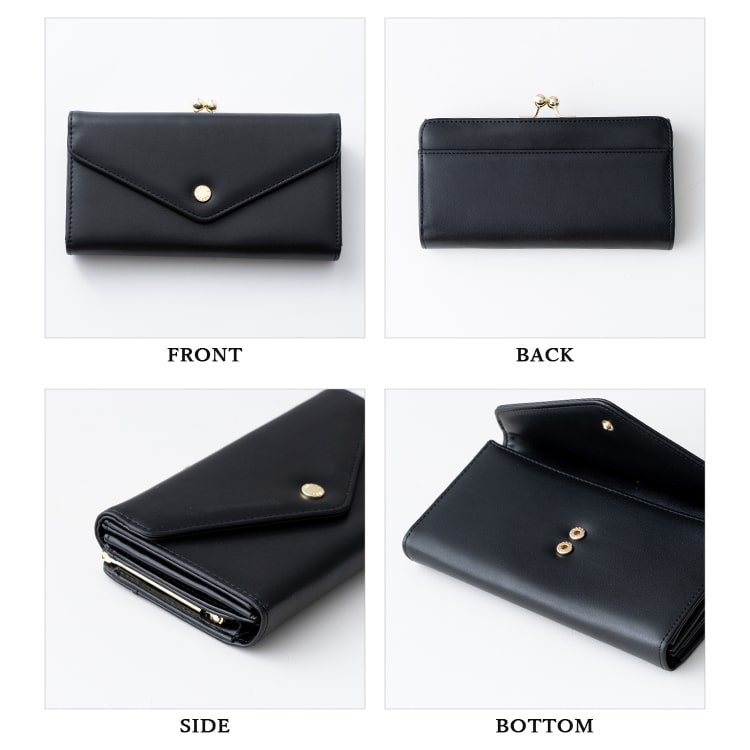 財布 レディース 長財布 ブランド がま口 レガートラルゴ Legato Largo 上品 大容量 かわいい おしゃれ 大人 プレゼント 母の日 ギフト ファスナーレス 小銭入れ フラップ かぶせ カード入れ 光沢 きれいめ シンプル