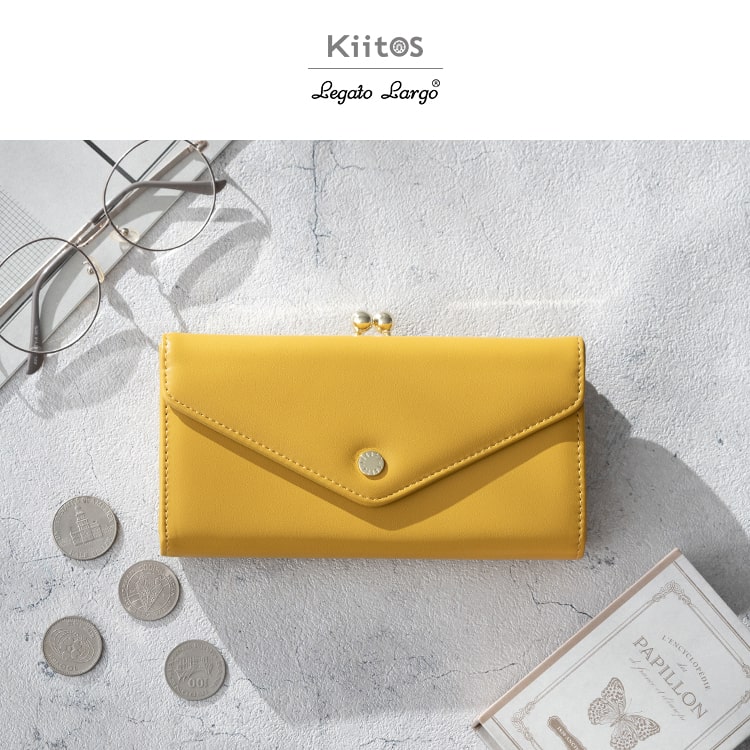 財布 レディース 長財布 ブランド がま口 レガートラルゴ Legato Largo 上品 大容量 かわいい おしゃれ 大人 プレゼント 母の日 ギフト ファスナーレス 小銭入れ フラップ かぶせ カード入れ 光沢 きれいめ シンプル