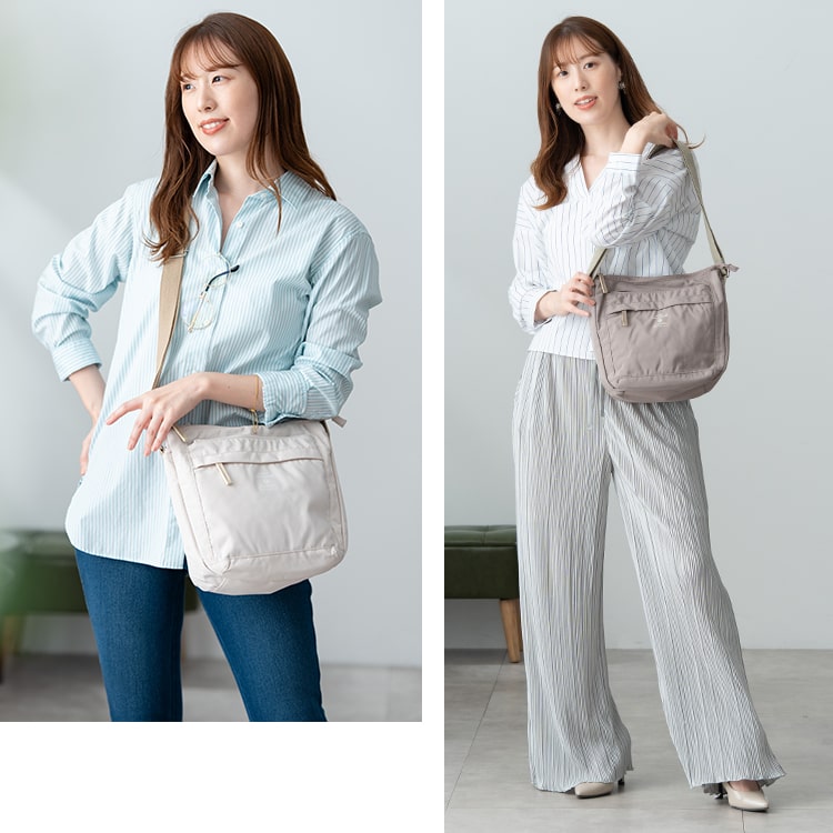 ショルダーバッグ レディース ブランド anello アネロ 斜め掛け おしゃれ 大人 軽量 かわいい 6ポケット スクエア a5 ペットボトル 大きめ 通勤 通学 学生 仕事 ファスナー付き プレゼント ギフト