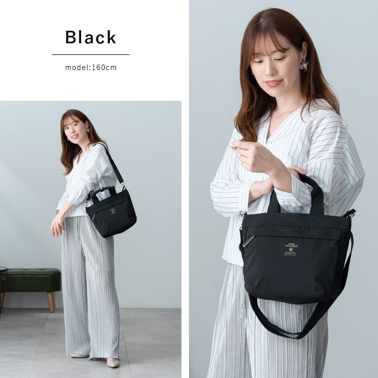 ショルダーバッグ レディース ブランド アネロ anello 2way 斜め掛け トートバッグ 小さめ 軽量 大人 おしゃれ かわいい 5ポケット 通勤 通学 学生 仕事 犬 散歩バッグ ファスナー付き ペットボトル プレゼント ギフト