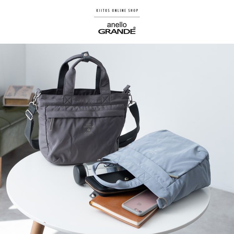ショルダーバッグ レディース ブランド アネロ anello 2way 斜め掛け トートバッグ 小さめ 軽量 大人 おしゃれ かわいい 5ポケット 通勤 通学 学生 仕事 犬 散歩バッグ ファスナー付き ペットボトル プレゼント ギフト