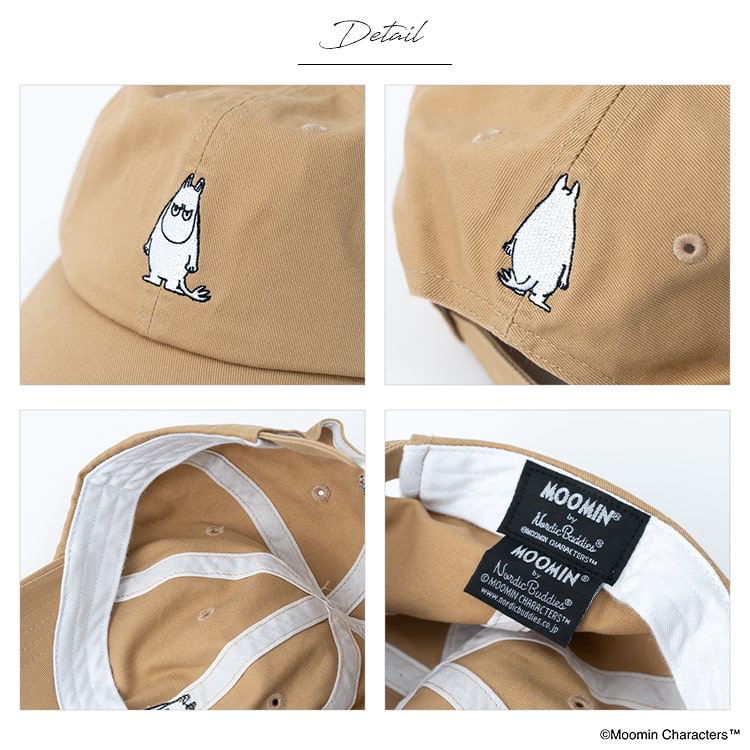 キャップ レディース 帽子 ムーミン MOOMIN 刺繍 キャラクター コットン かわいい おしゃれ 大人 リトルミィ 綿 深め 春 夏 秋 冬 シンプル 紫外線対策 プレゼント ギフト