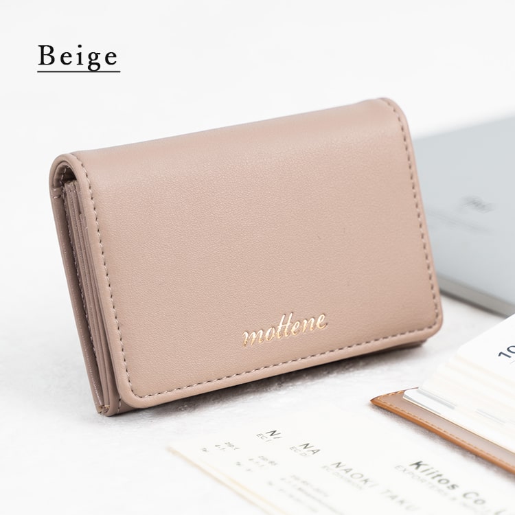 名刺入れ レディース かわいい おしゃれ 名刺ケース 仕切り フェイクレザー クロコ調 カードケース 大容量 ブランド mottene プレゼント ギフト メール便送料無料