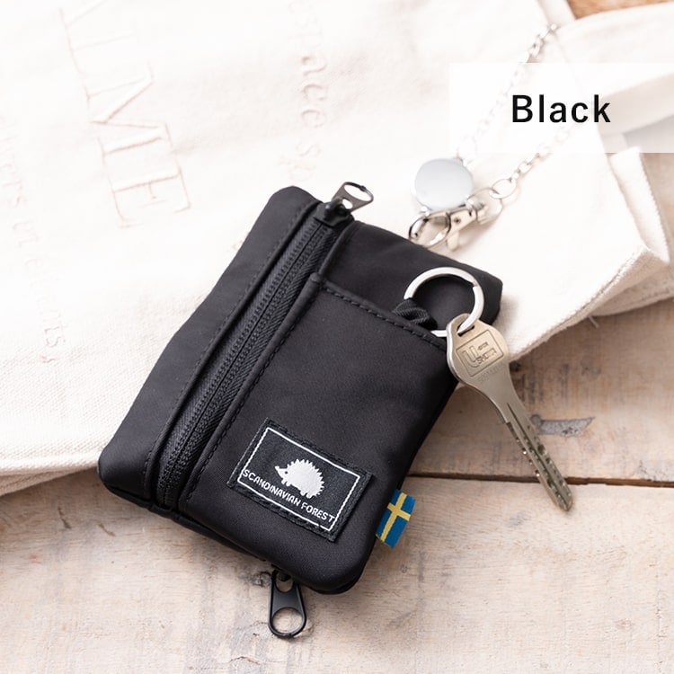 パスケース 定期入れ リール付き 小銭入れ ブランド スカンジナビアンフォレスト SCANVINAVIAN FOREST 2枚 ポーチ かわいい おしゃれ 多機能 icカード 落ちない ファスナー キーケース 北欧 通勤 通学 学生 プレゼント クリスマス ギフト