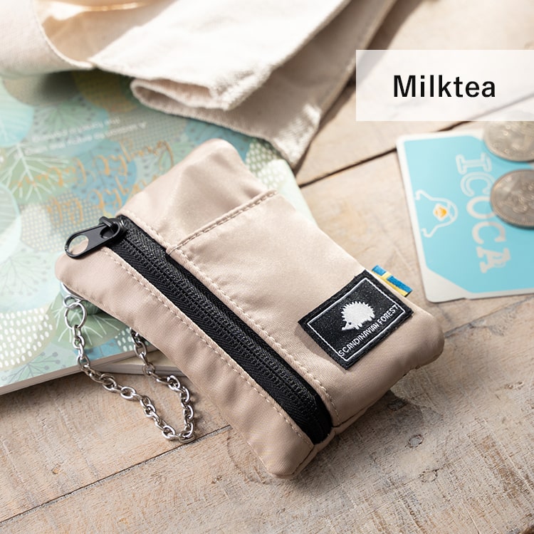 パスケース 定期入れ リール付き 小銭入れ ブランド スカンジナビアンフォレスト SCANVINAVIAN FOREST 2枚 ポーチ かわいい おしゃれ 多機能 icカード 落ちない ファスナー キーケース 北欧 通勤 通学 学生 プレゼント クリスマス ギフト