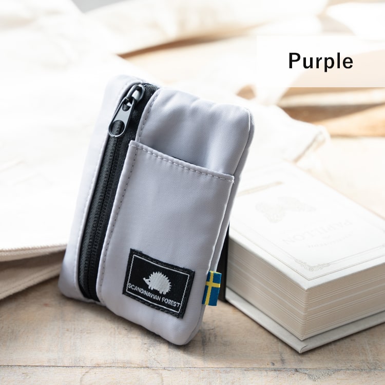 パスケース 定期入れ リール付き 小銭入れ ブランド スカンジナビアンフォレスト SCANVINAVIAN FOREST 2枚 ポーチ かわいい おしゃれ 多機能 icカード 落ちない ファスナー キーケース 北欧 通勤 通学 学生 プレゼント クリスマス ギフト