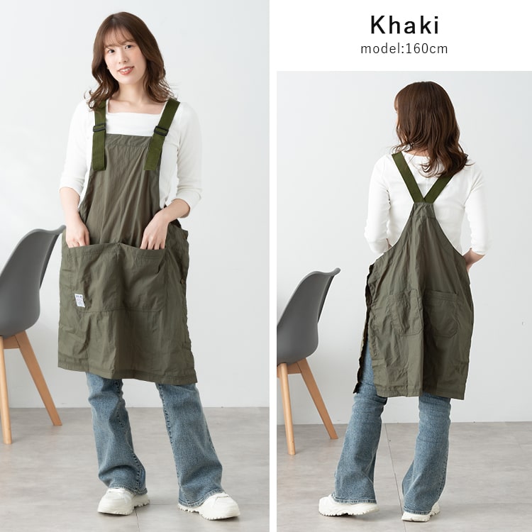 エプロン おしゃれ 撥水 超軽量 かぶるだけ コンパクト 持ち運び