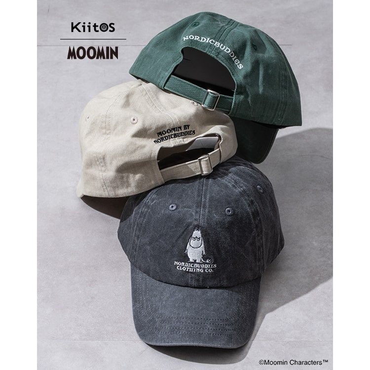 キャップ レディース 帽子 ムーミン MOOMIN 刺繍 キャラクター コットン ウォッシュ加工 かわいい おしゃれ 大人 レトロ リトルミィ 綿 深め 春 夏 秋 冬 シンプル 紫外線対策 プレゼント ギフト