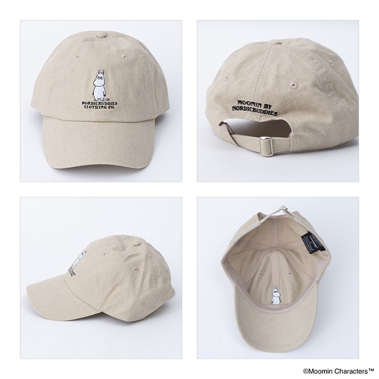 キャップ レディース 帽子 ムーミン MOOMIN 刺繍 キャラクター コットン ウォッシュ加工 かわいい おしゃれ 大人 レトロ リトルミィ 綿 深め 春 夏 秋 冬 シンプル 紫外線対策 プレゼント ギフト