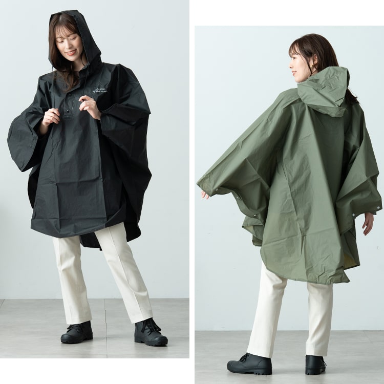レインコート ポンチョ レディース メンズ 軽量 ロング フード付き リュック 撥水 自転車 カッパ おしゃれ 大人 かわいい 通勤 通学 雨具 ママ 保育園 送迎 ポーチ付き プレゼント ギフト
