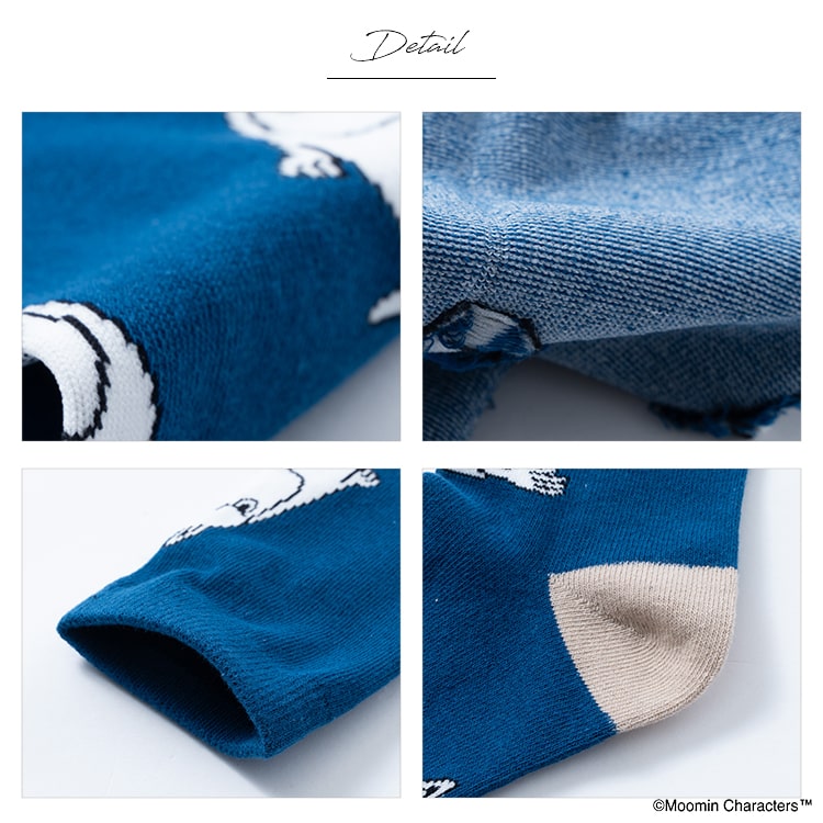 靴下 メンズ ソックス ムーミン MOOMIN クルー丈 プレゼント ギフト キャラクター 綿 コットン ブランド ロング ゴルフ おしゃれ 黒 春 夏 秋 冬