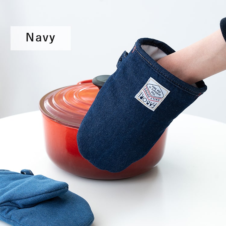 オーブンミトン デニム 鍋つかみ おしゃれ かわいい 耐熱 北欧 コットン アウトドア 洗える 厚手 プレゼント ギフト