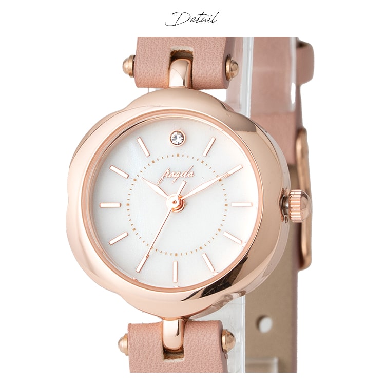 腕時計 レディース 防水 ブランド かわいい おしゃれ 大人 花 フラワー ニュアンスカラー ベルト フェイクシェル 文字盤 仕事 学生 受験 20代 30代 40代 女性 プレゼント ギフト 見やすい 日本製ムーブメント 1年間のメーカー保証付