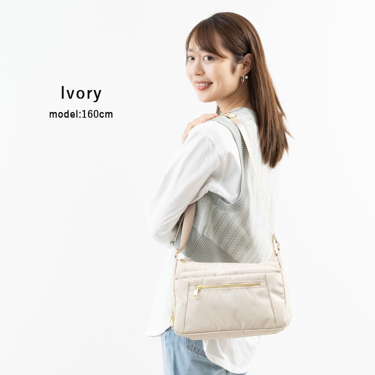 anello ショルダーバッグ レディース 斜め掛け 大人 2way ブランド 正規品 軽量 10ポケット 撥水加工 両面撥水 多機能 お財布ショルダー プレゼント ギフト 旅行 通勤 通学 メール便送料無料