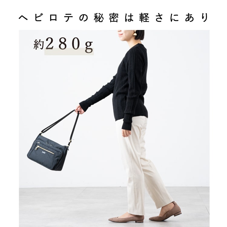 anello ショルダーバッグ レディース 斜め掛け 大人 2way ブランド 正規品 軽量 10ポケット 撥水加工 両面撥水 多機能 お財布ショルダー プレゼント ギフト 旅行 通勤 通学 メール便送料無料
