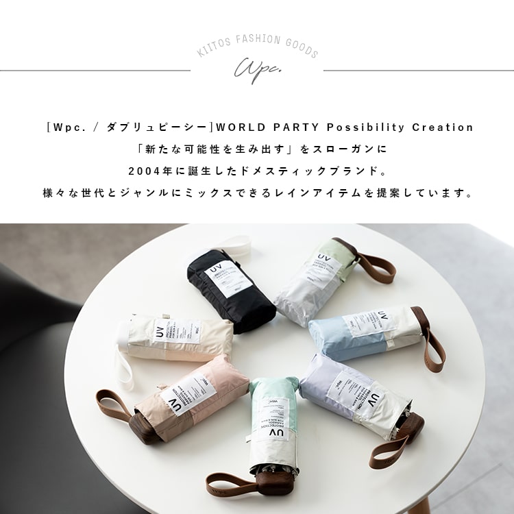 日傘 折りたたみ 超軽量 完全遮光100％ UV 晴雨兼用 ブランド Wpc. コンパクト 遮熱 撥水加工 upf50+ かわいい おしゃれ 日焼け対策 紫外線対策 6本骨 遮光切り継ぎ プレゼント ギフト