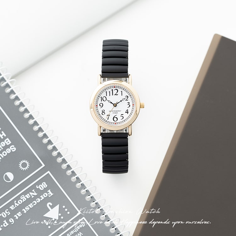 腕時計 レディース 10気圧防水 電池長持ち じゃばら 大人 かわいい