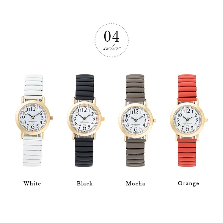 腕時計 レディース 10気圧防水 電池長持ち じゃばら 大人 かわいい