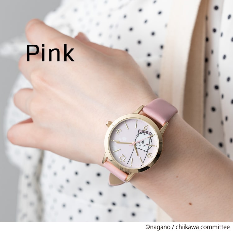 ちいかわウサギイラスト ゴールドベージュ腕時計 ちいかわ レザーウォッチ（うさぎ） | ちいかわマーケット 公式