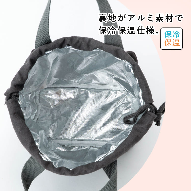 ランチバッグ 保冷 洗える 巾着 猫 保温 お弁当袋 保冷バッグ