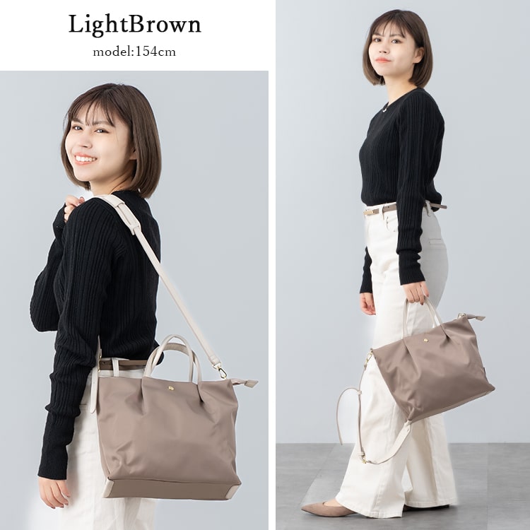 ショルダーバッグ レディース 2way トートバッグ 斜め掛け Legato Largo レガートラルゴ ブランド 大人 かわいい おしゃれ 肩らく 撥水 ナイロン  a5 小さめ 多収納 軽量 ファスナー付き 通勤 通学 プレゼント ギフト