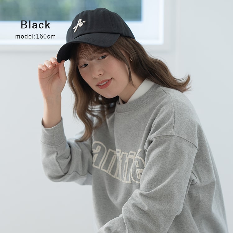 帽子 キャップ レディース Aロゴ おしゃれ かわいい 深め コットン 綿 アルファベット 紫外線対策 日焼け防止 サイズ調節 ブランド シンプル ベーシック つば長い 小顔効果 ベースボールキャップ 春 夏 秋