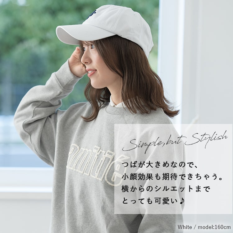 帽子 キャップ レディース Aロゴ おしゃれ かわいい 深め コットン 綿 アルファベット 紫外線対策 日焼け防止 サイズ調節 ブランド シンプル ベーシック つば長い 小顔効果 ベースボールキャップ 春 夏 秋